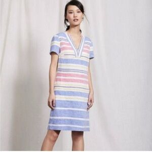 Boden Rosemary striped linen dress